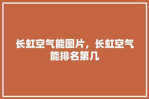 长虹空气能图片，长虹空气能排名第几