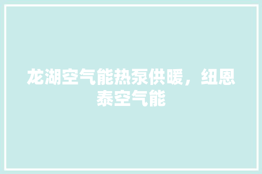 龙湖空气能热泵供暖，纽恩泰空气能