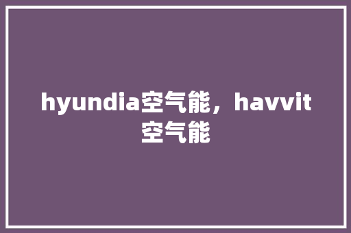 hyundia空气能，havvit空气能 综合便民