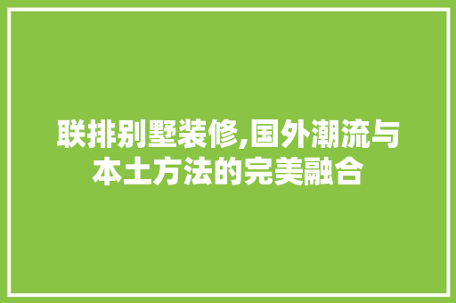 联排别墅装修,国外潮流与本土方法的完美融合 联排别墅装修,国外潮流与本土方法的完美融合 厨房维修