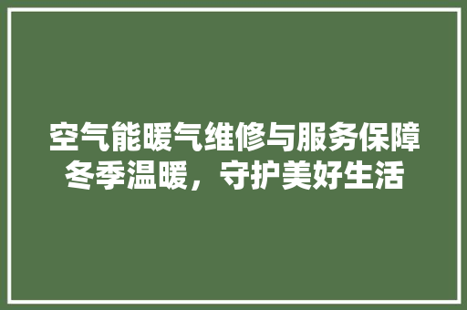 空气能暖气维修与服务保障冬季温暖，守护美好生活