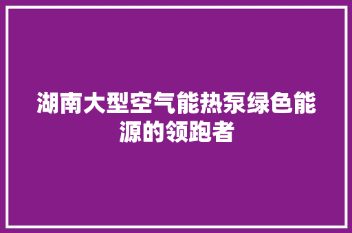 湖南大型空气能热泵绿色能源的领跑者 墙体维修