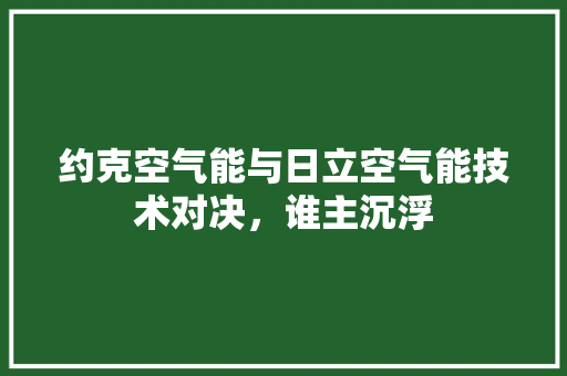 约克空气能与日立空气能技术对决，谁主沉浮