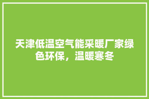 天津低温空气能采暖厂家绿色环保，温暖寒冬 汽车维修