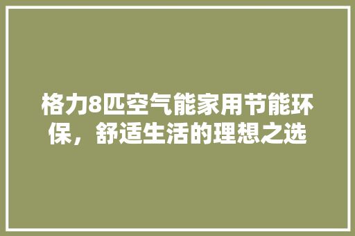 格力8匹空气能家用节能环保，舒适生活的理想之选 墙体维修