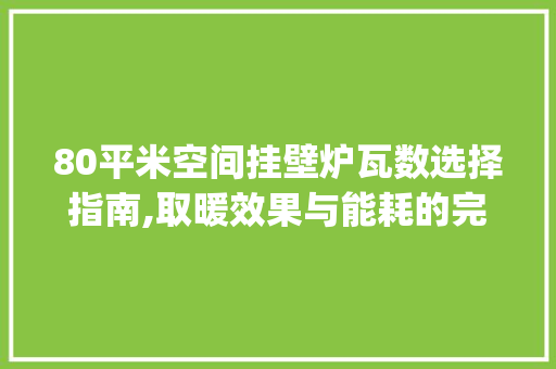 80平米空间挂壁炉瓦数选择指南,取暖效果与能耗的完美平衡_80平使用挂壁炉用多少瓦 80平米空间挂壁炉瓦数选择指南,取暖效果与能耗的完美平衡_80平使用挂壁炉用多少瓦 厨房维修