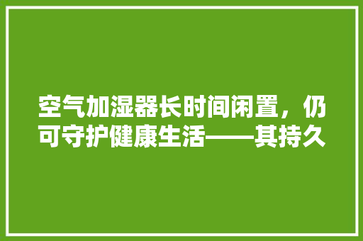 空气加湿器长时间闲置，仍可守护健康生活——其持久待机之谜 综合便民
