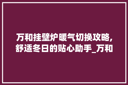 万和挂壁炉暖气切换攻略,舒适冬日的贴心助手_万和挂壁炉如何切换暖气