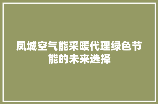 凤城空气能采暖代理绿色节能的未来选择 厨房维修