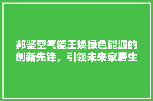 邦鉴空气能王焕绿色能源的创新先锋，引领未来家居生活新潮流