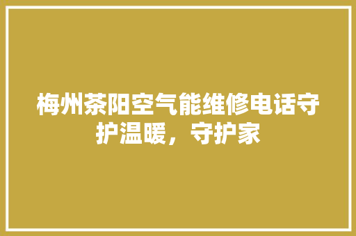 梅州茶阳空气能维修电话守护温暖，守护家 汽车维修