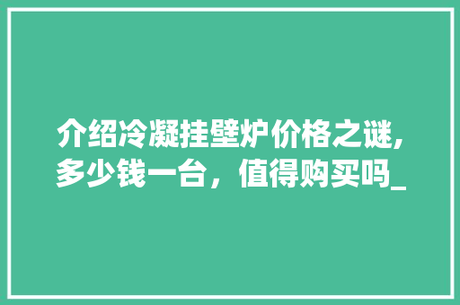 介绍冷凝挂壁炉价格之谜,多少钱一台，值得购买吗_冷凝挂壁炉多少钱一台 介绍冷凝挂壁炉价格之谜,多少钱一台，值得购买吗_冷凝挂壁炉多少钱一台 家电维修