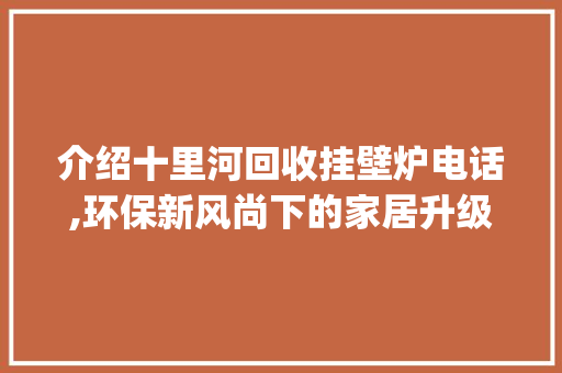 介绍十里河回收挂壁炉电话,环保新风尚下的家居升级之路_十里河回收挂壁炉电话多少 介绍十里河回收挂壁炉电话,环保新风尚下的家居升级之路_十里河回收挂壁炉电话多少 综合便民