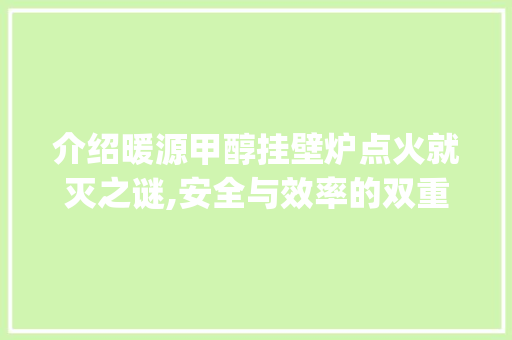 介绍暖源甲醇挂壁炉点火就灭之谜,安全与效率的双重挑战_暖源甲醇挂壁炉点火就灭 介绍暖源甲醇挂壁炉点火就灭之谜,安全与效率的双重挑战_暖源甲醇挂壁炉点火就灭 墙体维修