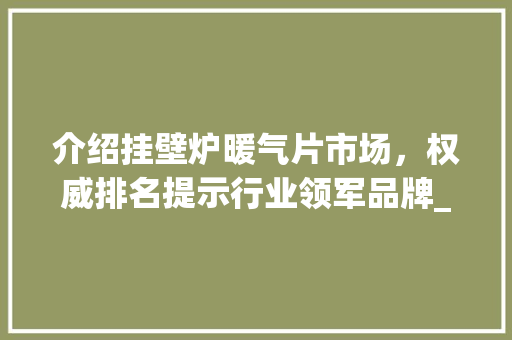 介绍挂壁炉暖气片市场，权威排名提示行业领军品牌_挂壁炉暖气片厂家排名 介绍挂壁炉暖气片市场，权威排名提示行业领军品牌_挂壁炉暖气片厂家排名 家电维修
