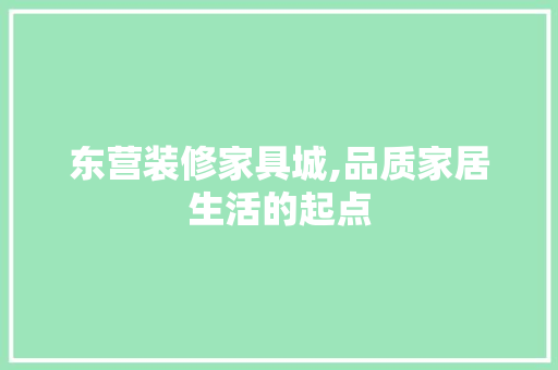 东营装修家具城,品质家居生活的起点 东营装修家具城,品质家居生活的起点 厨房维修