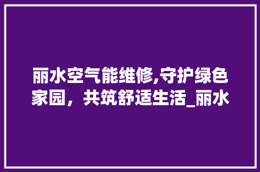 丽水空气能维修,守护绿色家园，共筑舒适生活_丽水空气能维修 丽水空气能维修,守护绿色家园，共筑舒适生活_丽水空气能维修 汽车维修