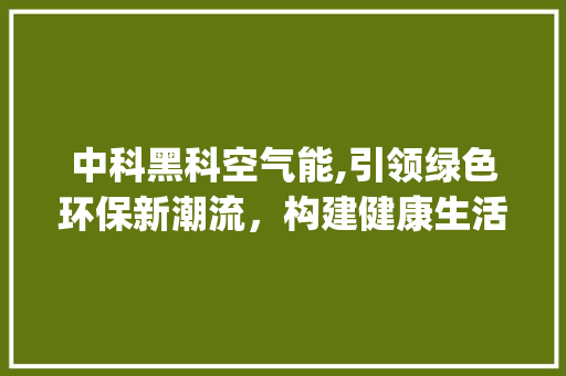 中科黑科空气能,引领绿色环保新潮流，构建健康生活新空间_中科黑科空气能 中科黑科空气能,引领绿色环保新潮流，构建健康生活新空间_中科黑科空气能 墙体维修