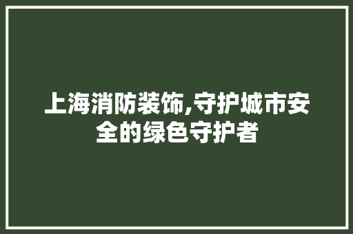 上海消防装饰,守护城市安全的绿色守护者 上海消防装饰,守护城市安全的绿色守护者 墙体维修