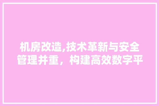 机房改造,技术革新与安全管理并重，构建高效数字平台