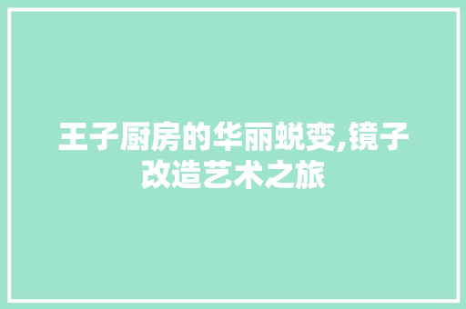 王子厨房的华丽蜕变,镜子改造艺术之旅