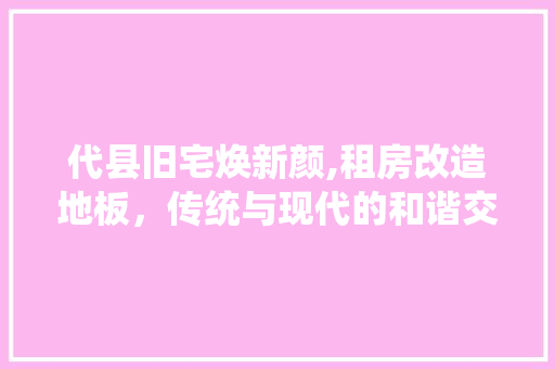 代县旧宅焕新颜,租房改造地板，传统与现代的和谐交响