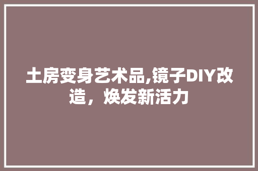 土房变身艺术品,镜子DIY改造，焕发新活力