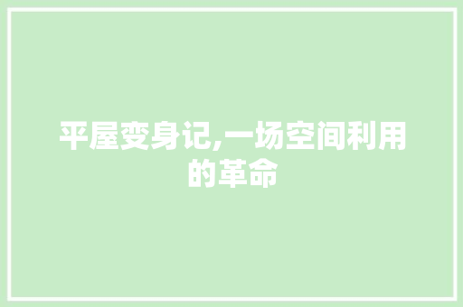 平屋变身记,一场空间利用的革命 墙体维修