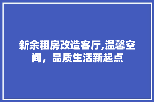新余租房改造客厅,温馨空间，品质生活新起点