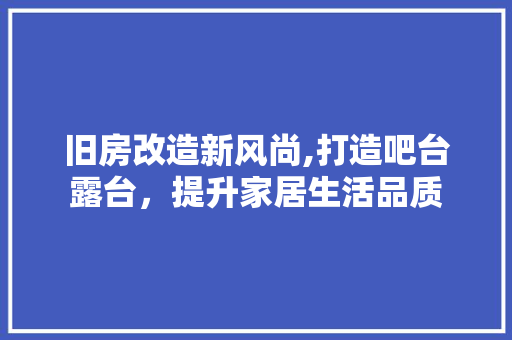 旧房改造新风尚,打造吧台露台，提升家居生活品质 汽车维修